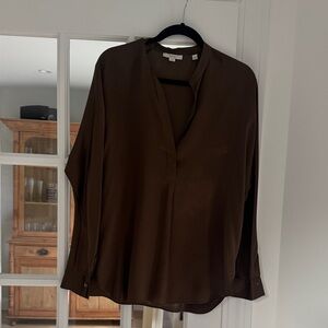 Vince Dark Brown Women's Blouse